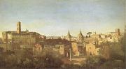 Jean Baptiste Camille  Corot The Forum Seen from the Farnese Gardens (mk05) oil painting picture wholesale